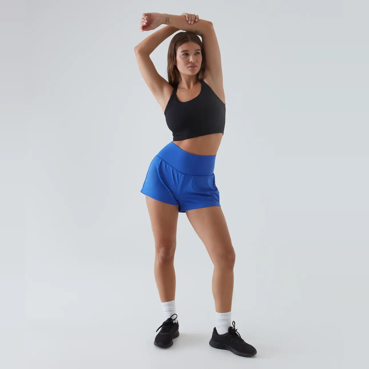 Women’s 2-in-1 Super High Waisted Yoga Shorts with Multi Pockets