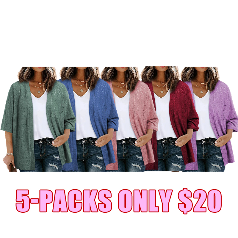 Everyday Lightweight Open-Front Cardigan