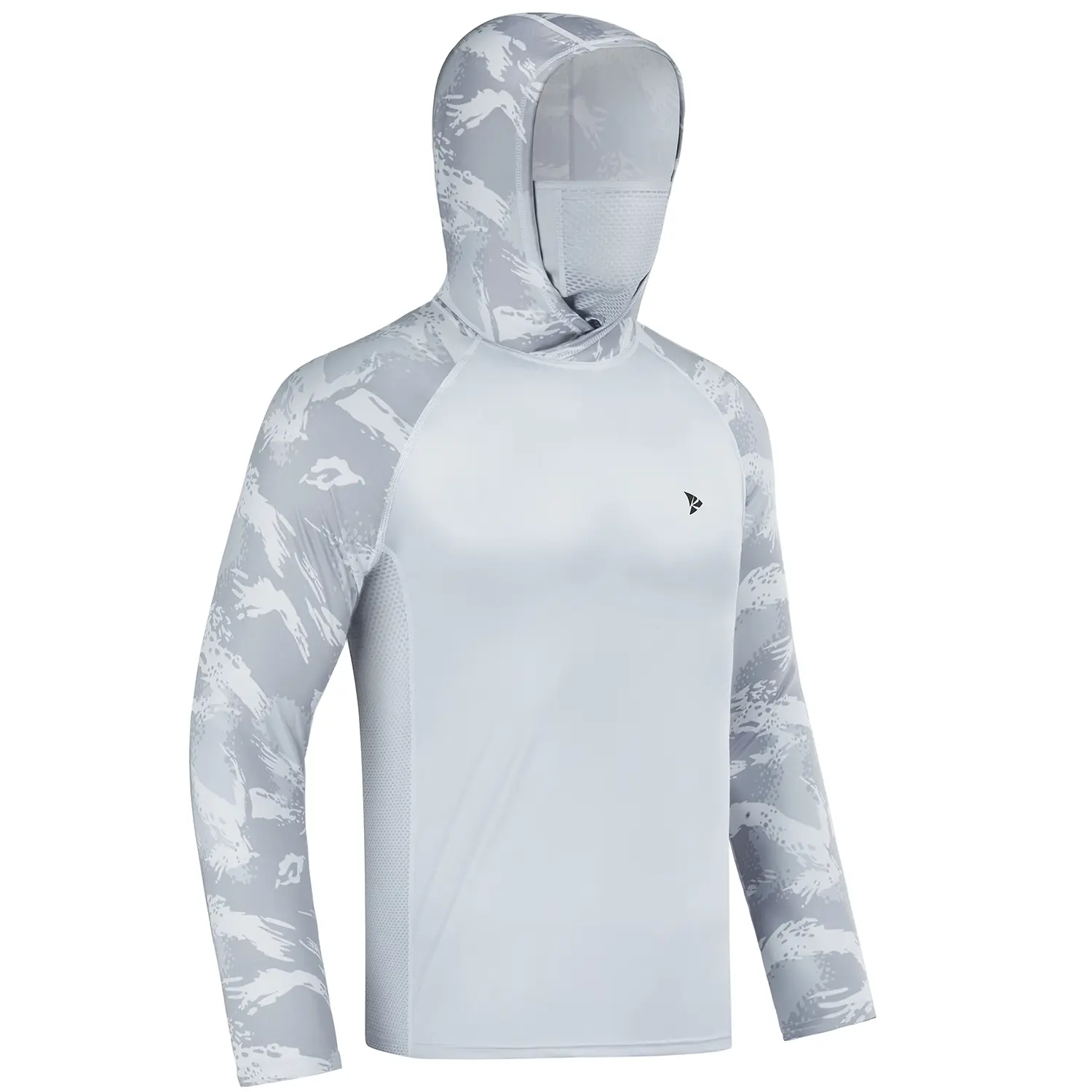 Men UPF 50+ UV Protection Long Sleeve Lightweight Quick Dry Moisture Wicking Breathable Athletic Activewear
