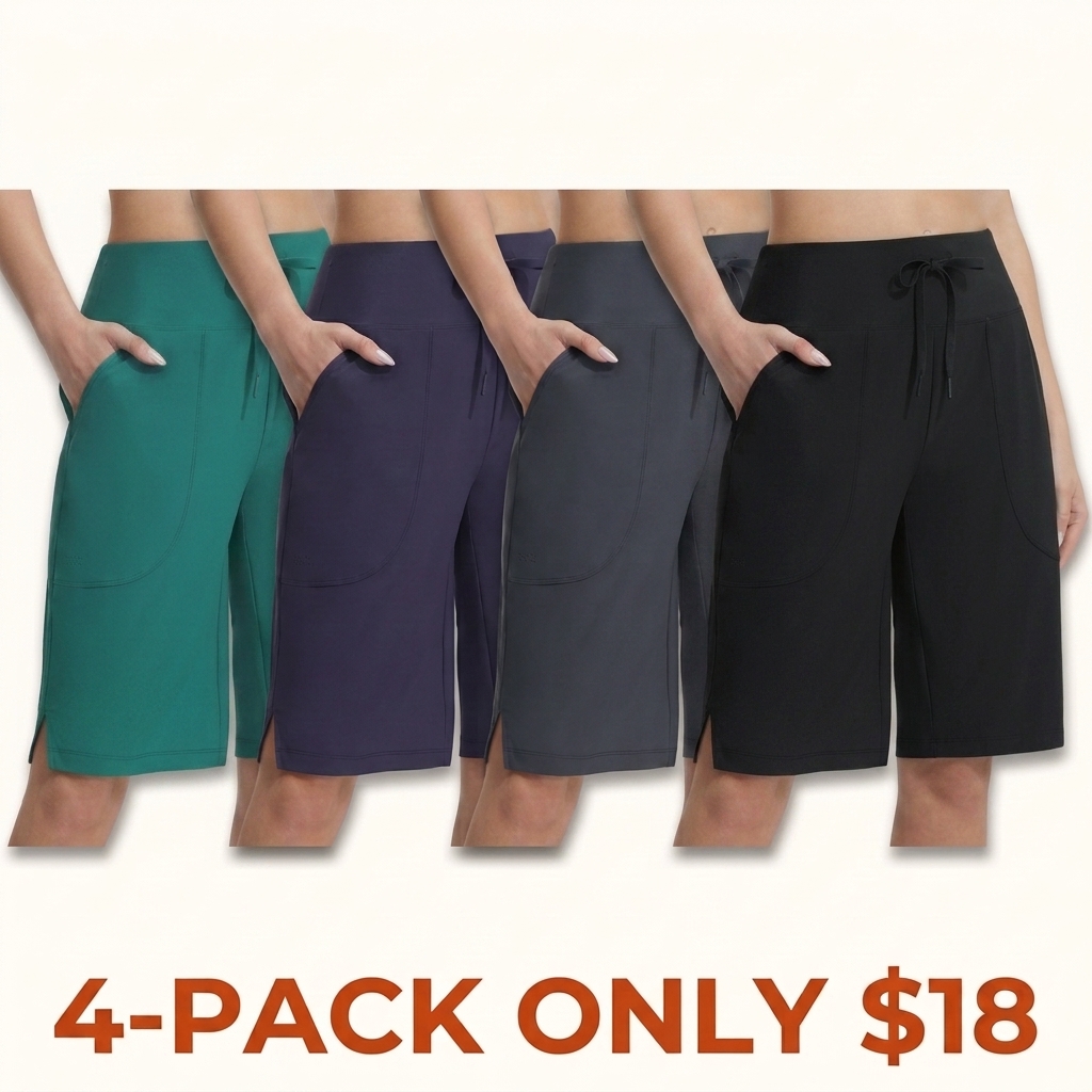 Women's Long Swim Shorts – With Lining and Pockets