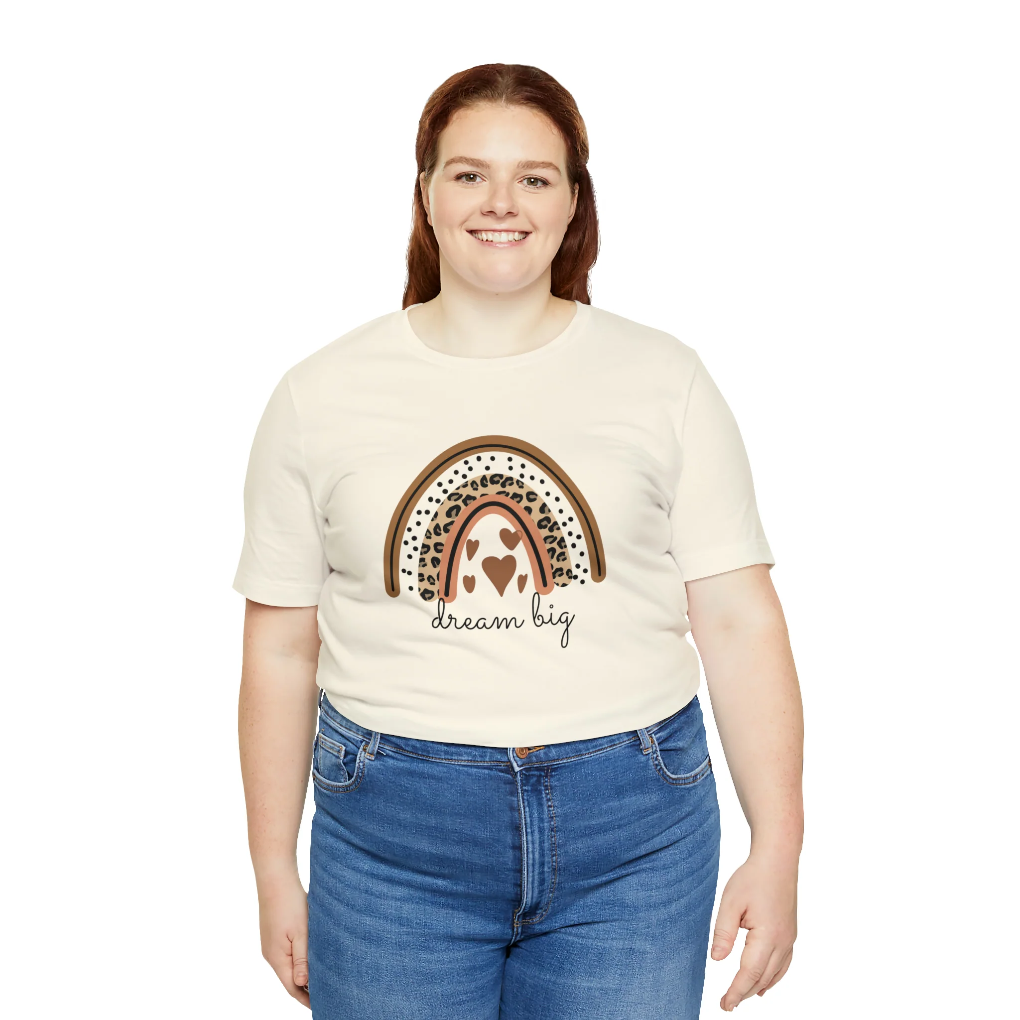 Dream Big Boho Rainbow Unisex Jersey Short Sleeve Tee