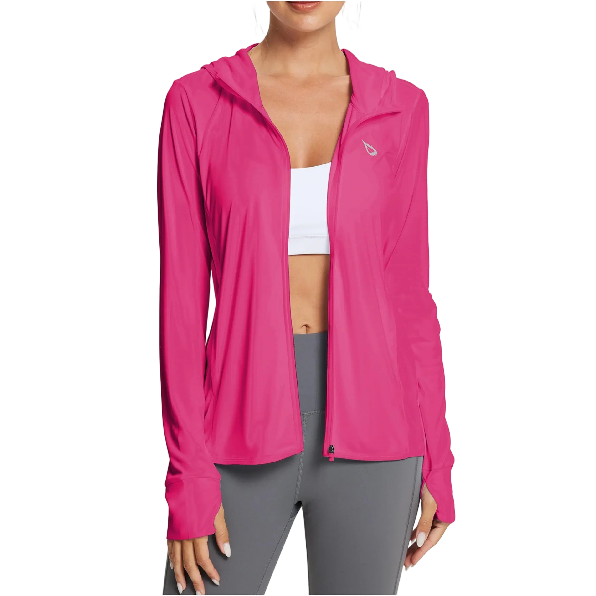 Women's UPF50+ Hoodie Sun Protection Shirts Lightweight Breathable SPF Jacket UV Summer Outdoor Hiking Gardening Fishing