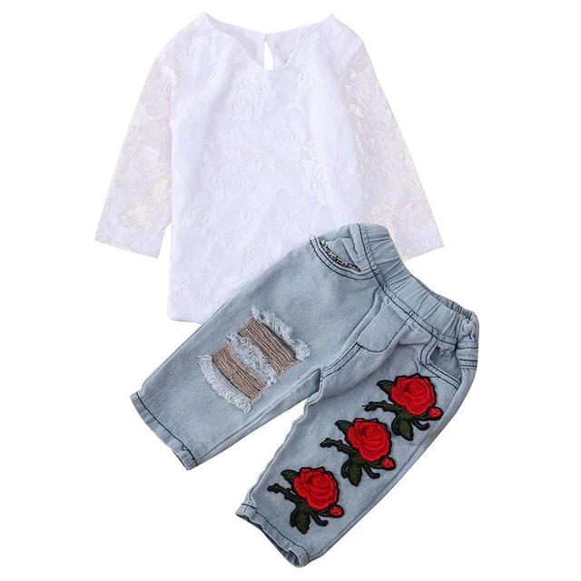 Newborn Infant Baby Girls Clothes Set