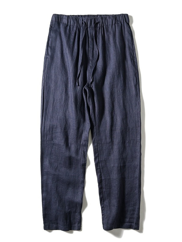 Men's Loose Straight Leg Linen Blend Casual Pants