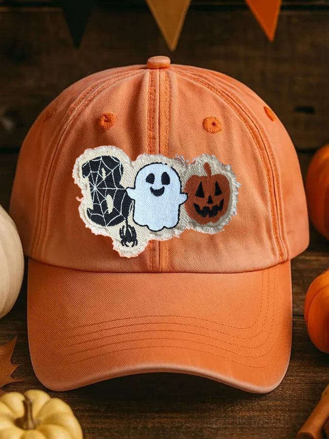 Unisex Halloween BOO Ghost Print Baseball Cap