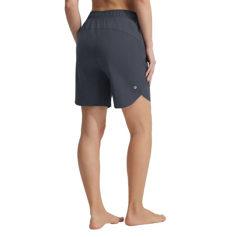 Women's 7-Inch High-Waisted Beach Swim/Athletic Shorts