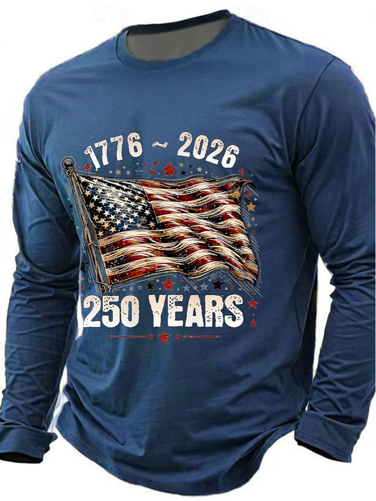 Vintage Flag 250Th Anniversary Long Sleeve T-Shirt