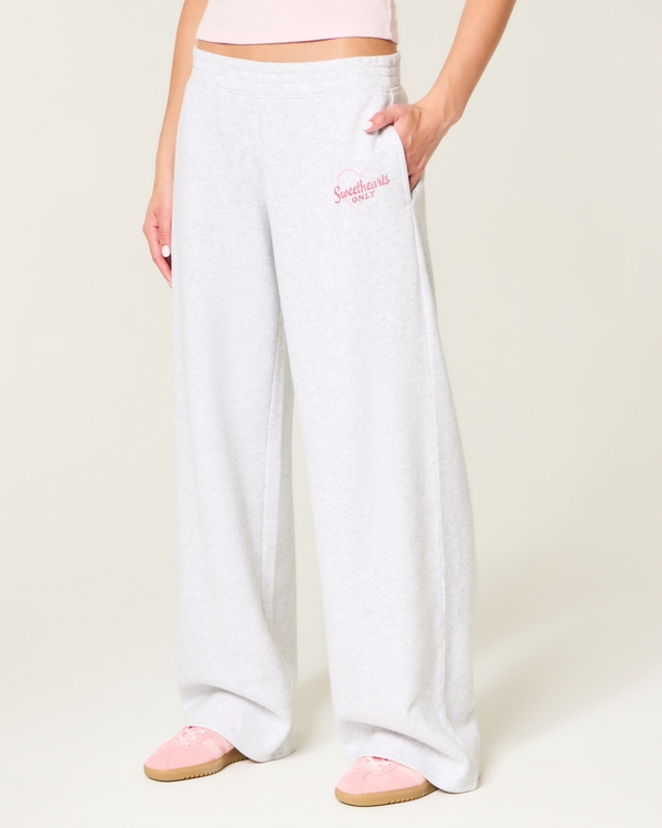 Xoxo Graphic Baggy Sweatpants