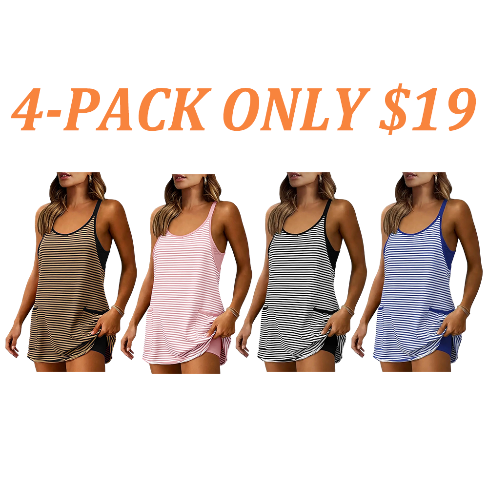Women's Summer Sleeveless Mini Dress Athletic Strap