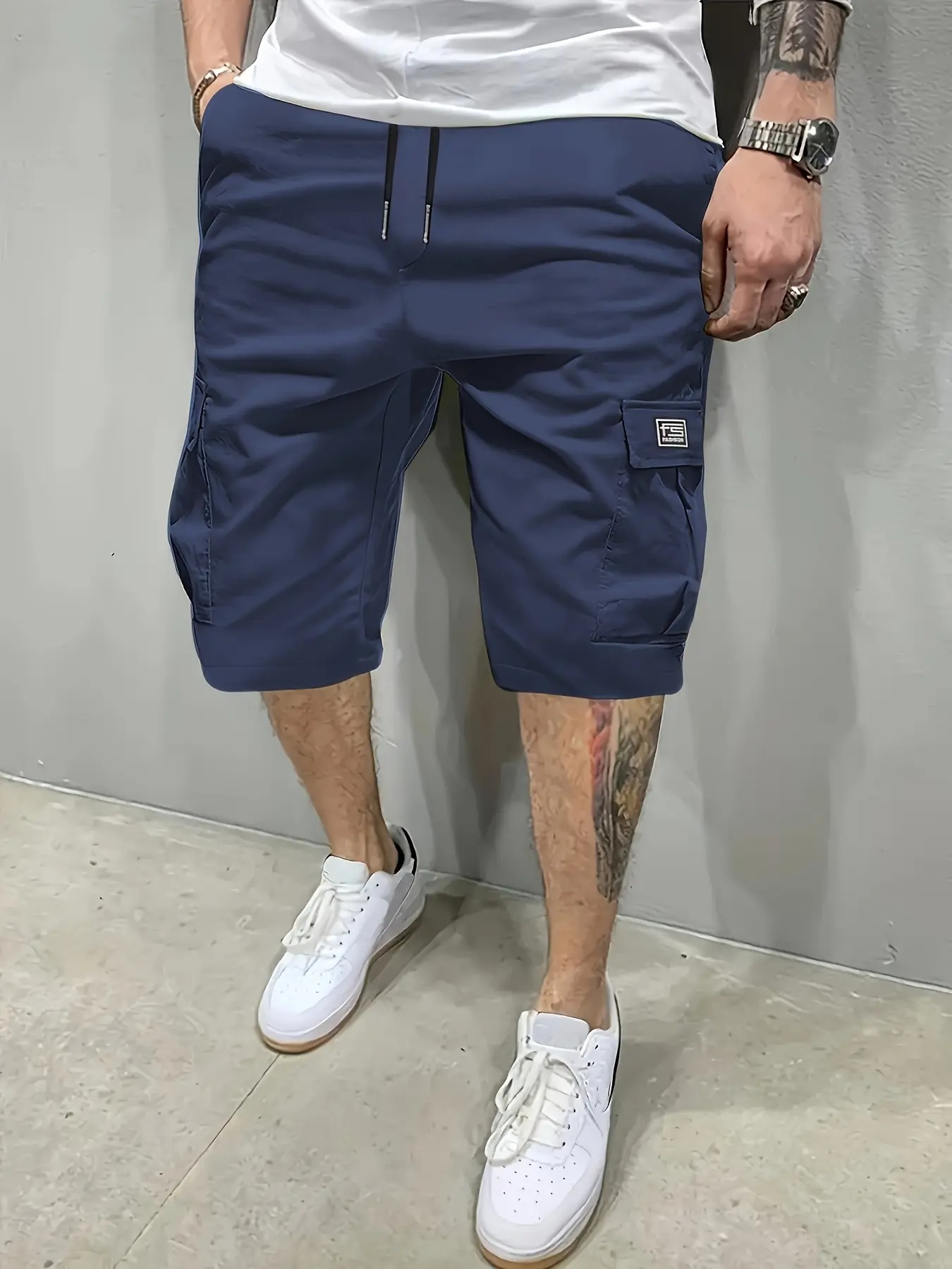 Men's Shorts Slanted Pockets Versatile Casual Wear