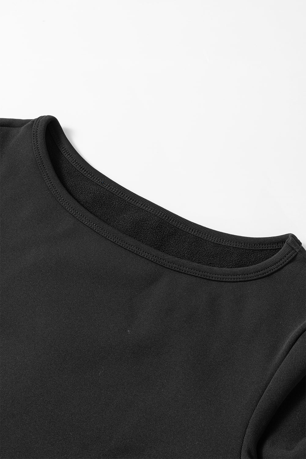 Fleece Lined Slim Fit Long Sleeve T Shirt