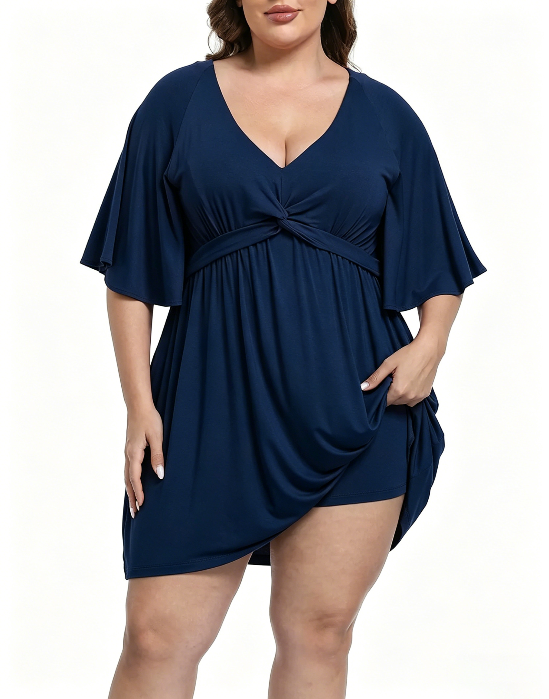 Women's Plus Size Romper Dress