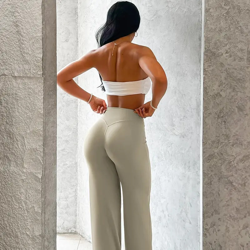 Women's High-Waisted Straight-Leg Yoga Pants/Leggings