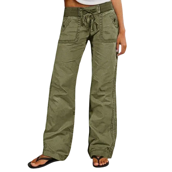 ⚡FINAL SALE⚡- Women's High Stretch Mid Rise Straight Pants