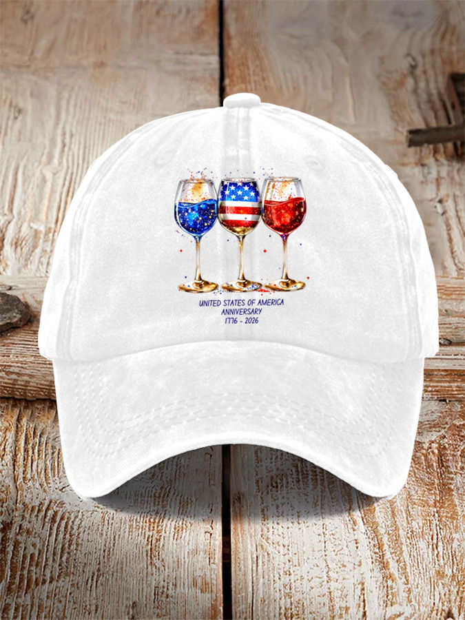 USA 250th Anniversary  Printed Casual Hat