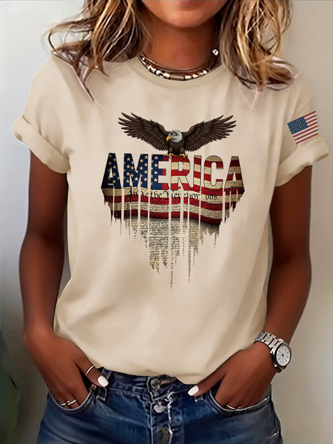 Women'S Casual 250Th Anniversary Commemorative Patriotic T-Shirt