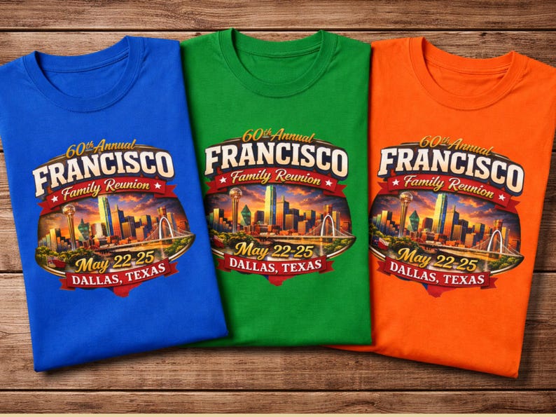 Personalized Family Reunion Shirts, Matching Family Tees with Cityscape Design, Custom Family Shirts for Reunion, Choose your city