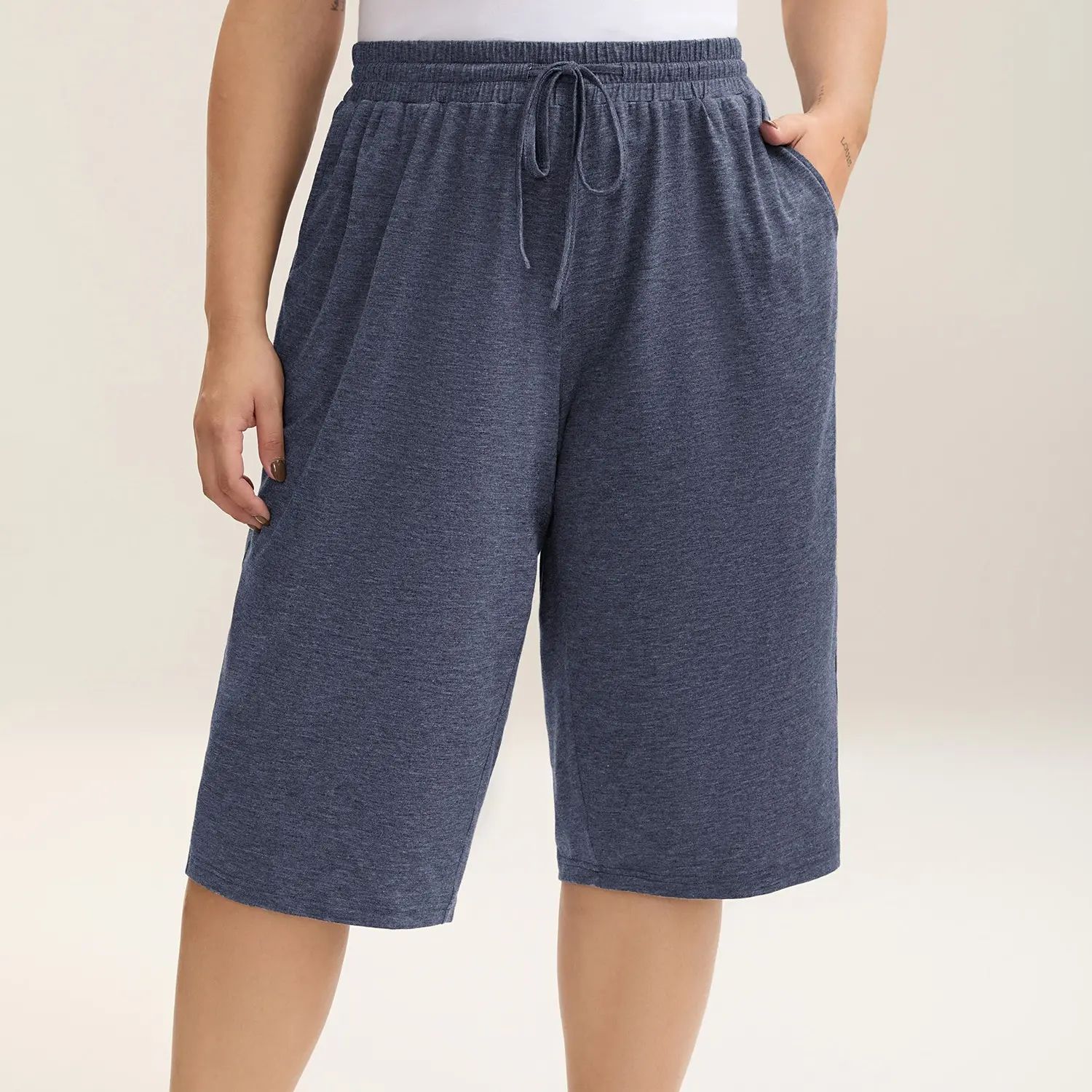 🔥LAST DAY SALE 90% OFF💕Wide-Leg Capri Lounge Baggy Pants