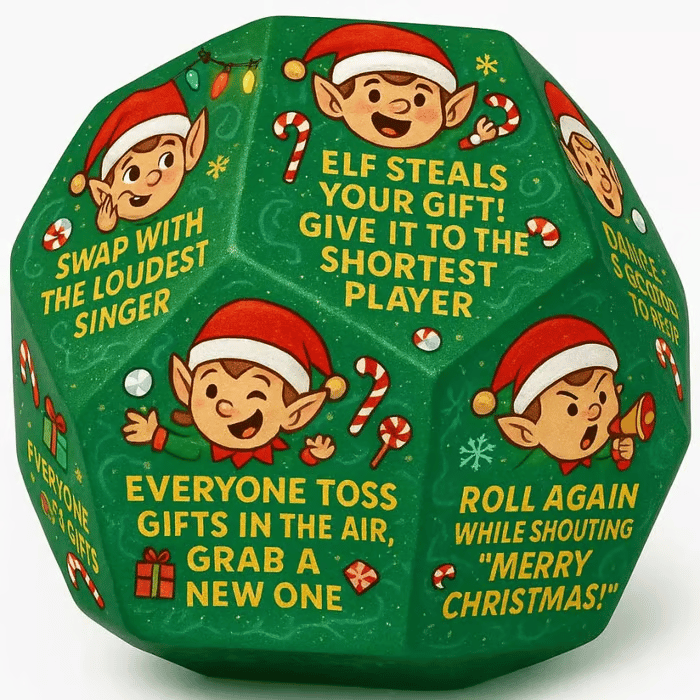 🔥Hilarious Christmas Gift Exchange Party GameDice