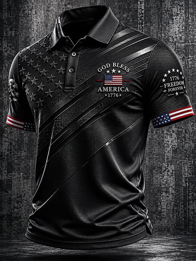 Men's U.S. 250th Anniversary Commemorative Printed Polo Shirt