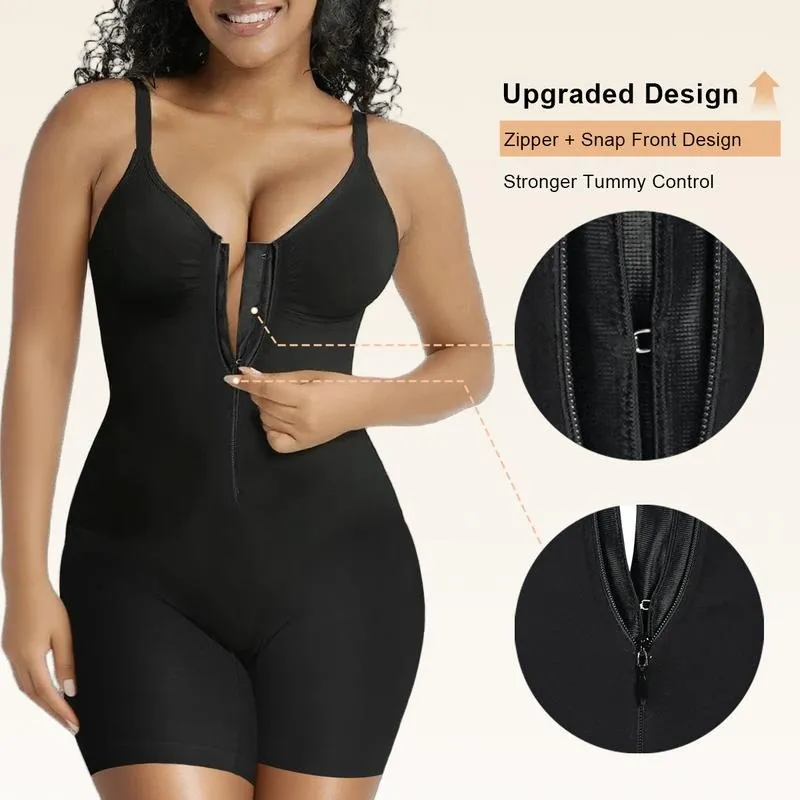 Shapewear for Women Tummy Control Bodysuits Zip-Up Comfort Ultra Stretch Fabric