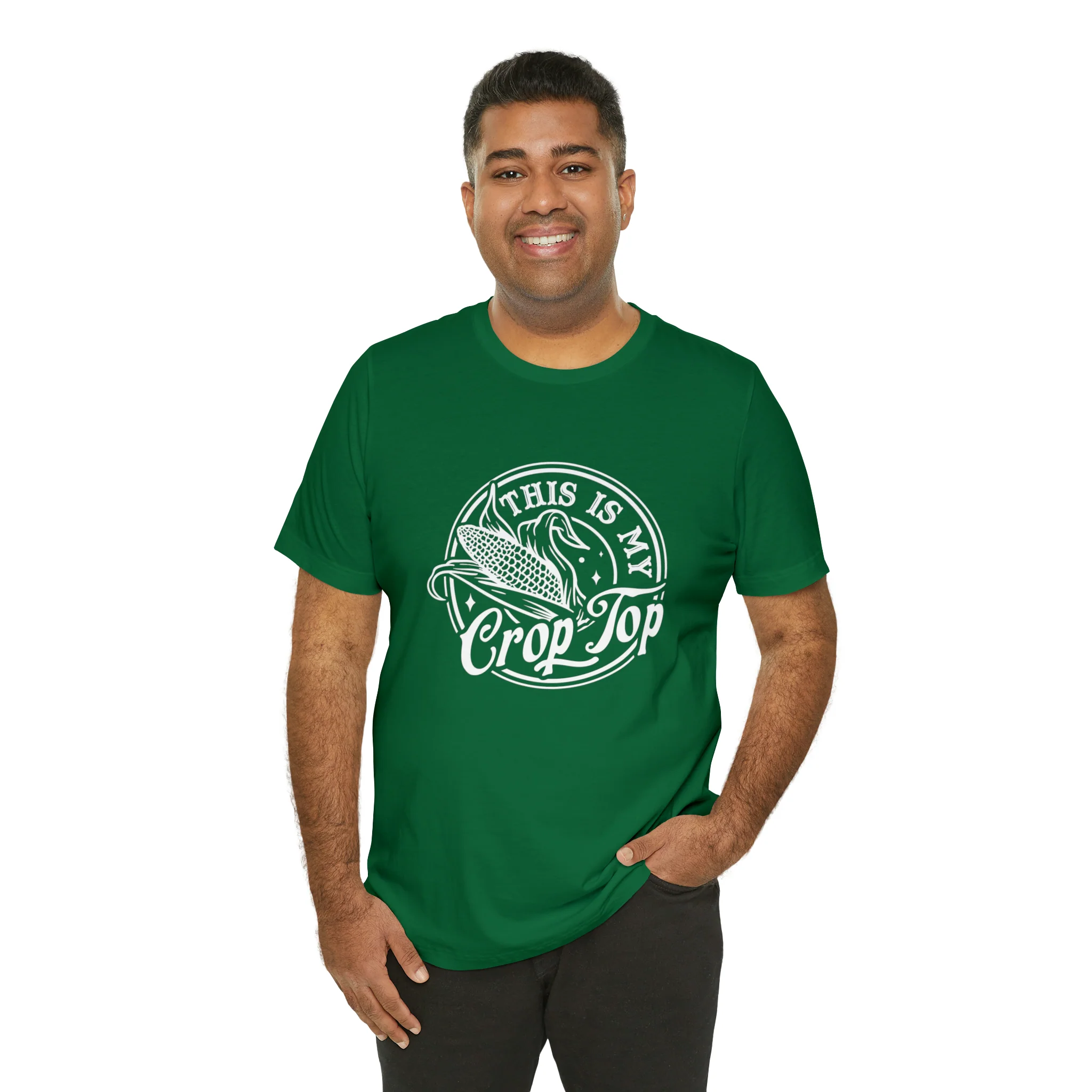 Crop Top Unisex Jersey Short Sleeve Tee