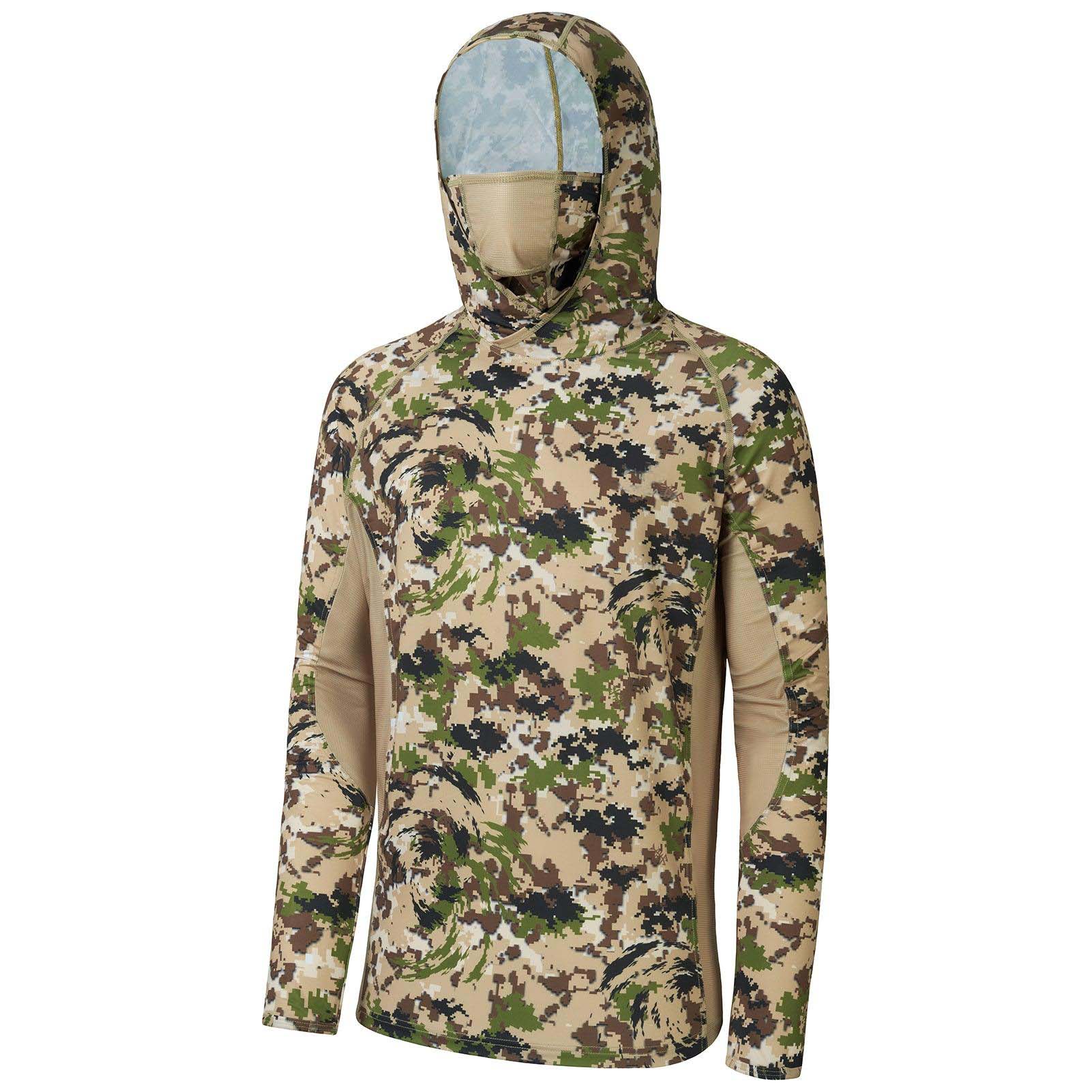 Men's UPF 50+ Long Sleeve Hunting Hoodie with Mask