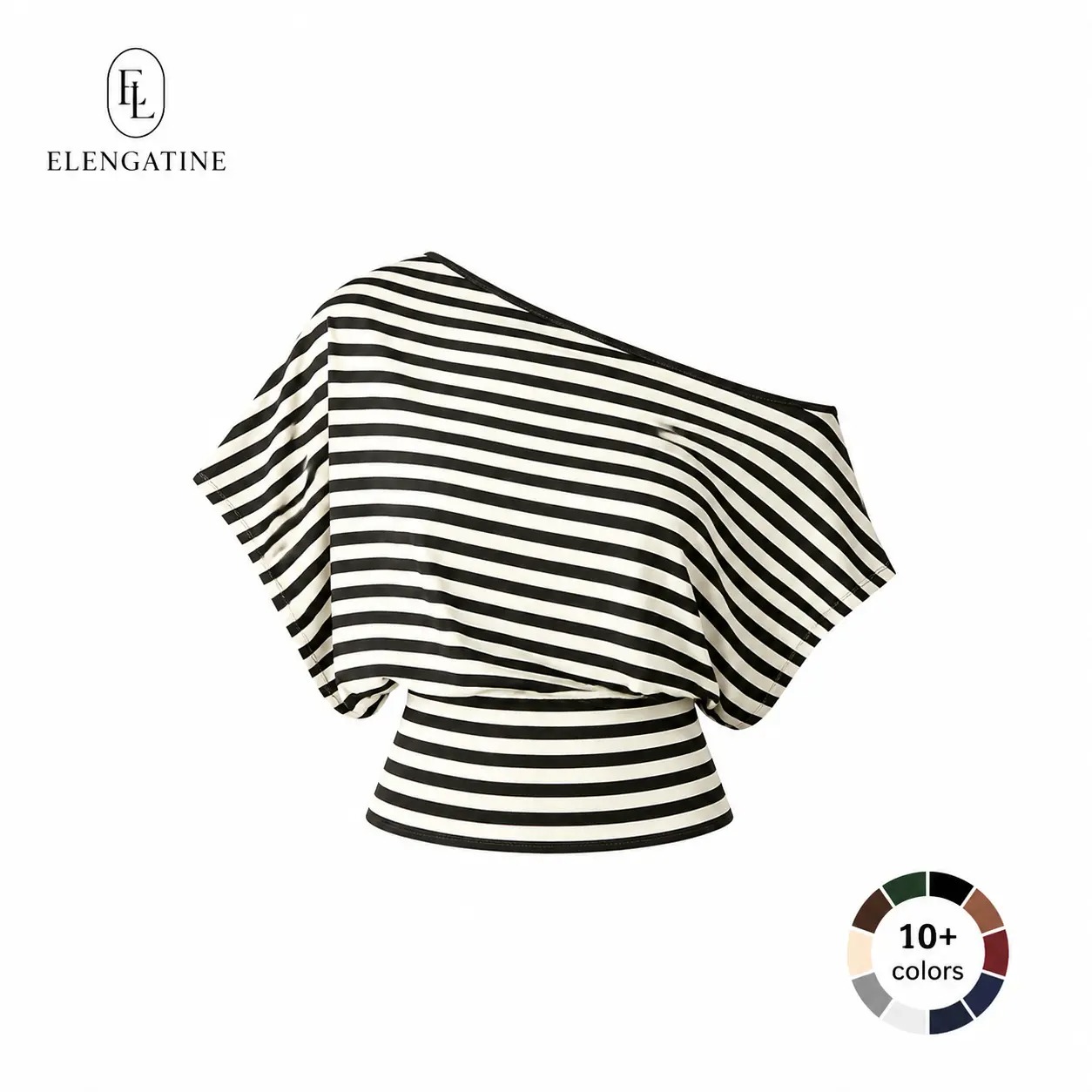 This Week's Special Price✨Women's One Shoulder Y2K Crop Top - Soft Stretchy Slim Fit Short Sleeve Casual Going Out Tee💥