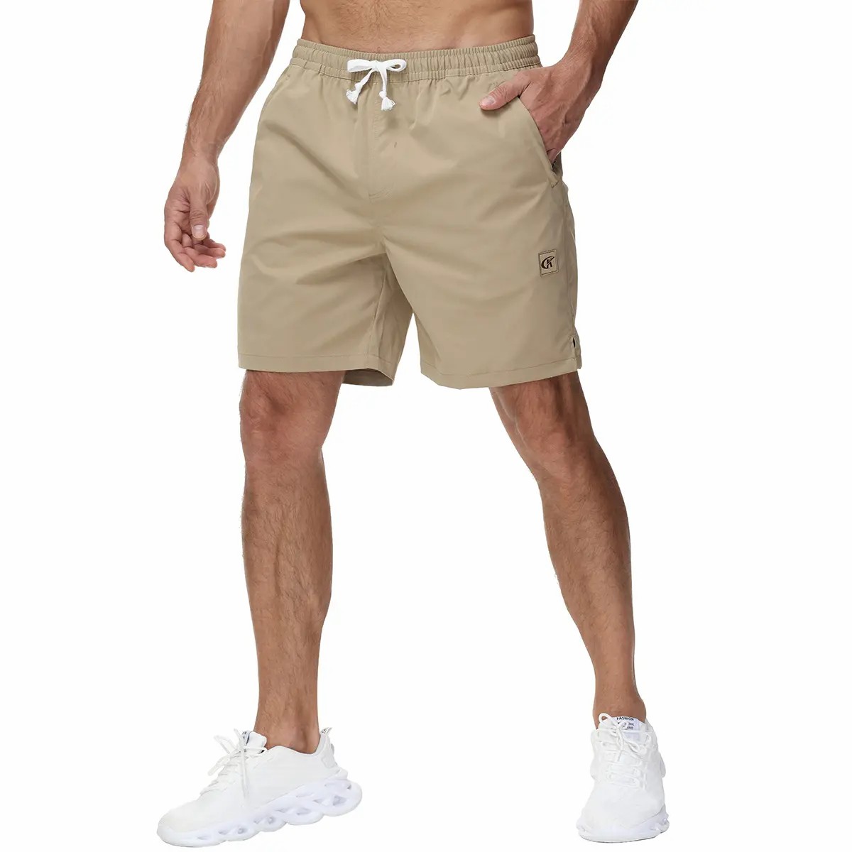 Men’s 7” Drawstring Stretch Shorts – Casual Summer Golf & Beach Shorts