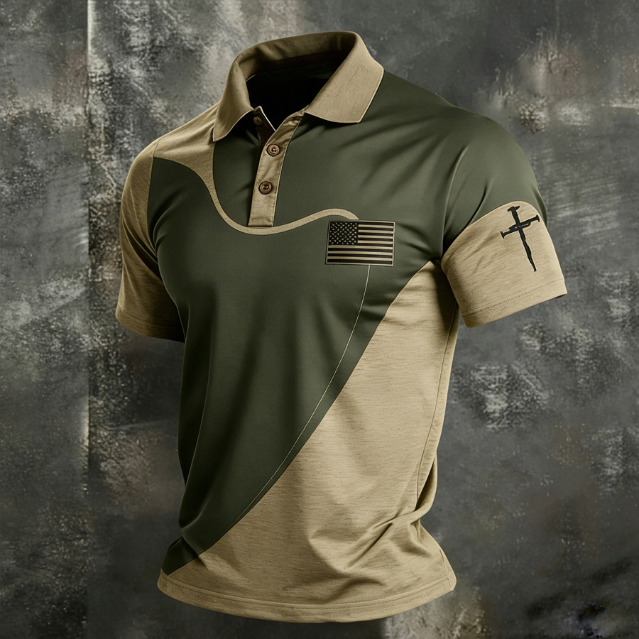Men'S 250Th Anniversary Printed Casual Collar Shirt