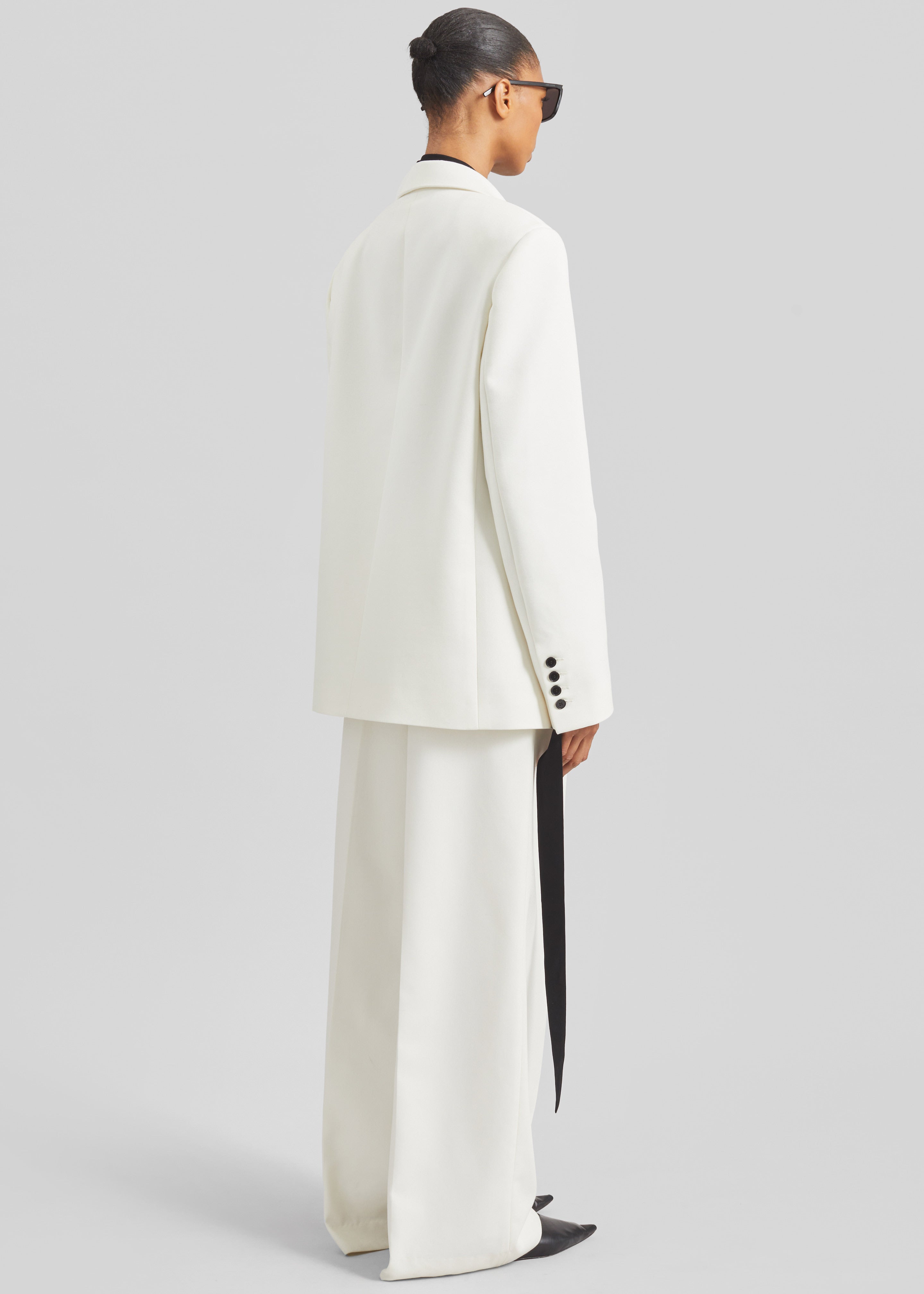 Newark Double Breasted Blazer - Ivory