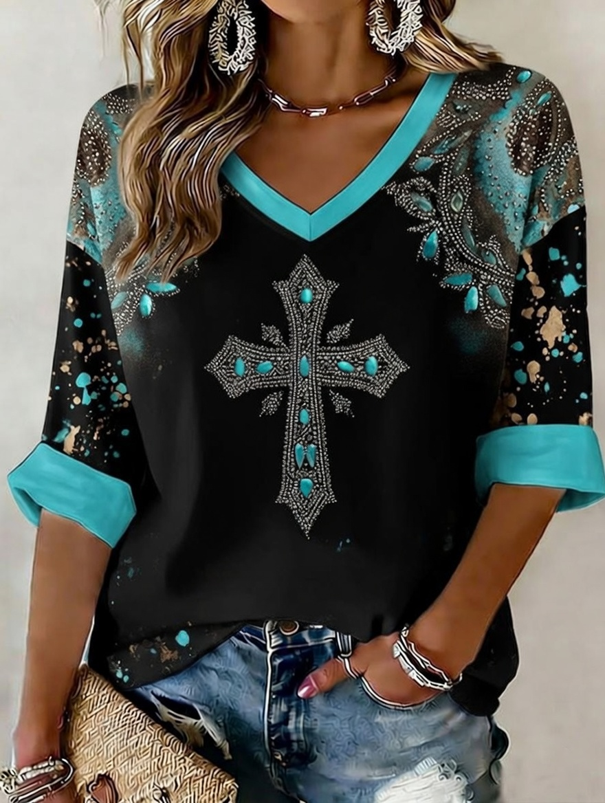 Women'S Faith Art Printed T-Shirt
