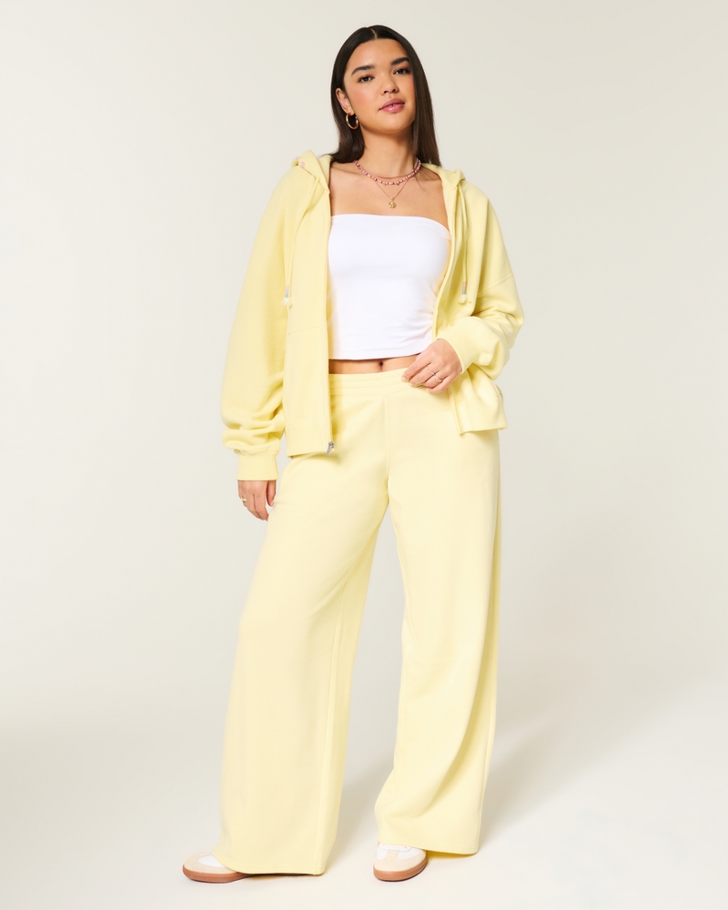 Hollister Feel Good Wide-Leg Logo Graphic Sweatpants
