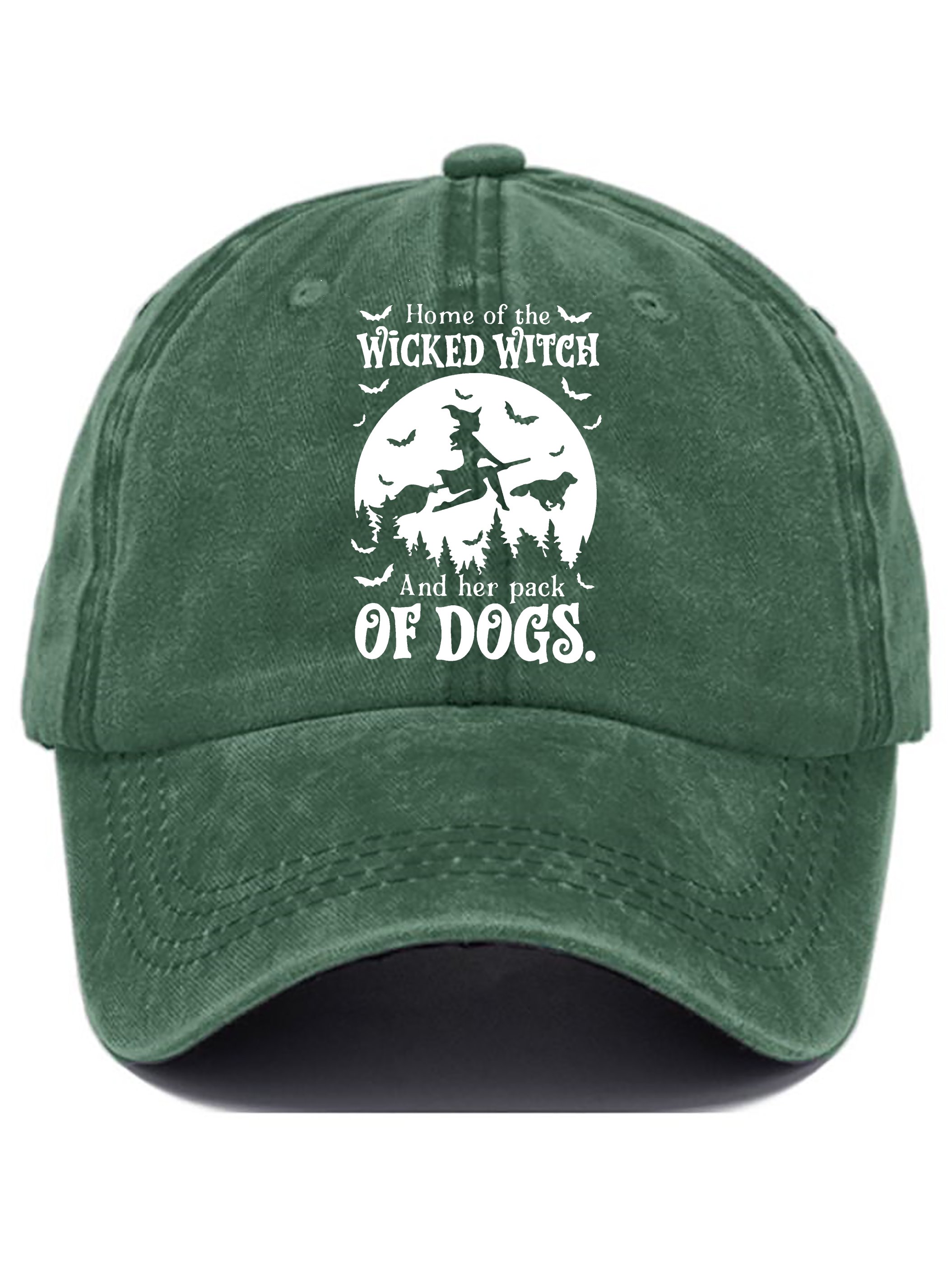 Halloween Witch Print Baseball Cap
