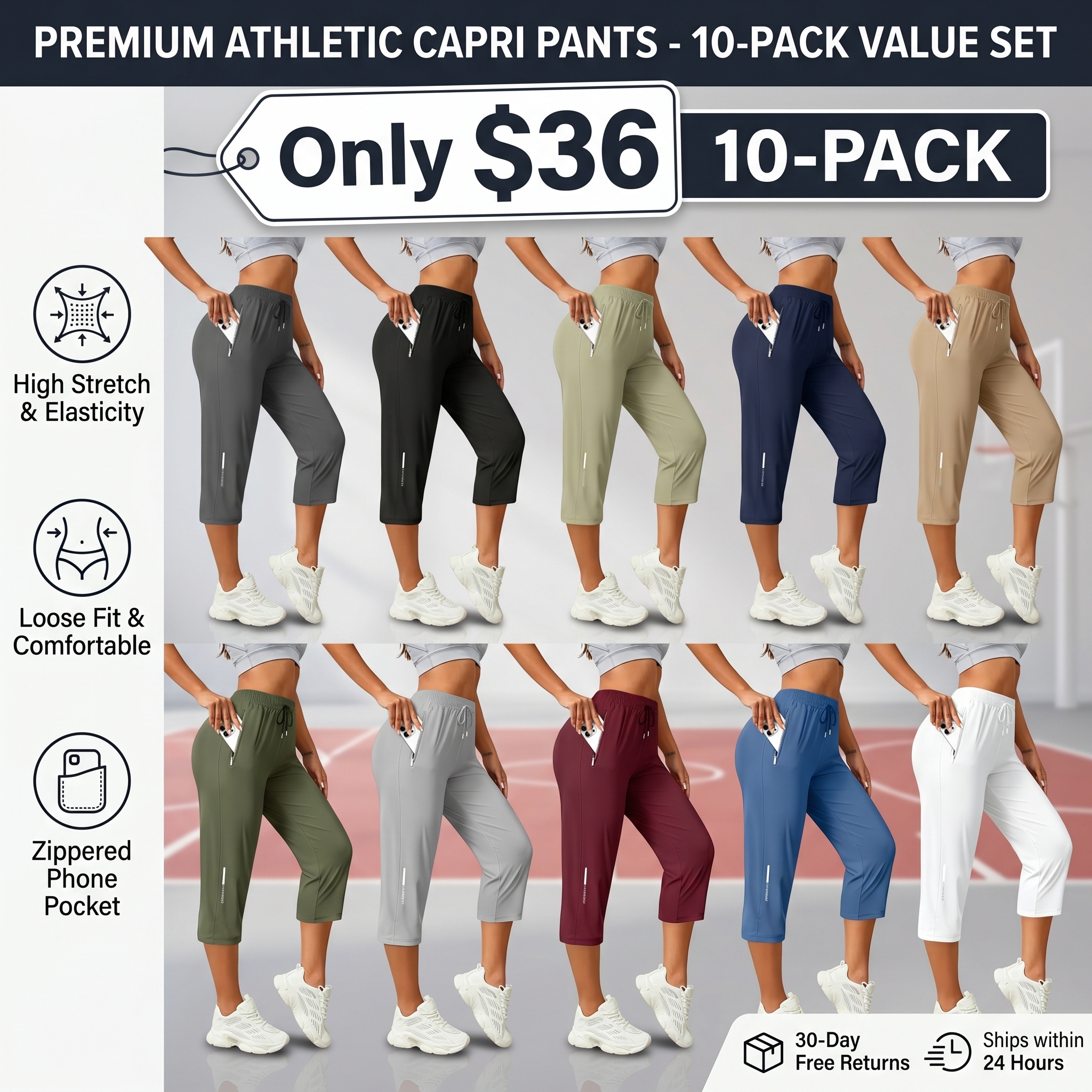Women's Breathable, High-Stretch 