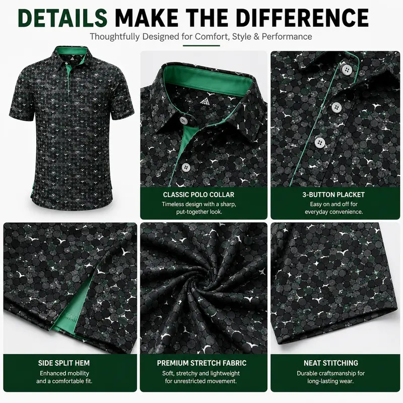 Men's Short-Sleeve Golf Polo Shirt