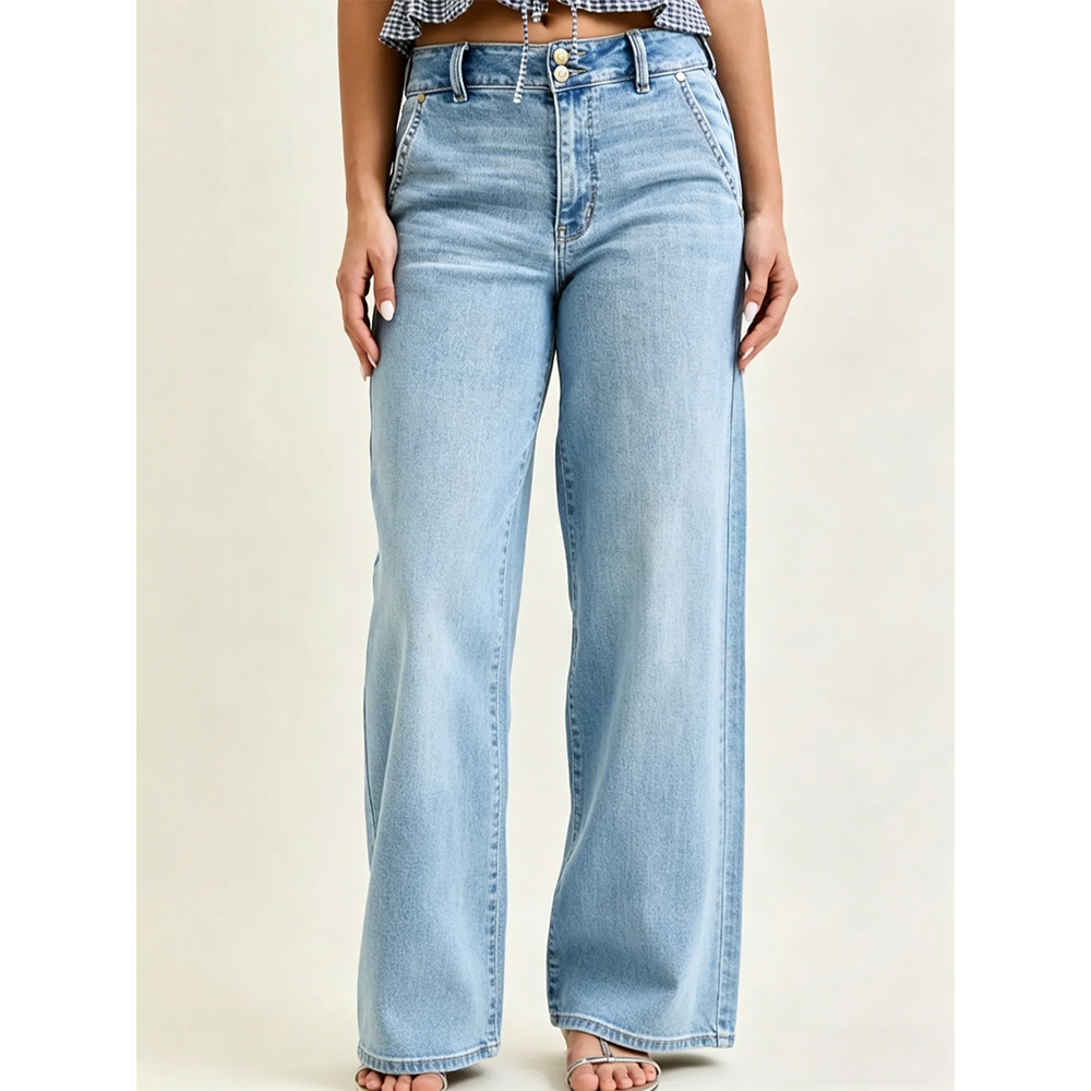 Classy Trouser LIGHT High Waist Wide Leg Jean