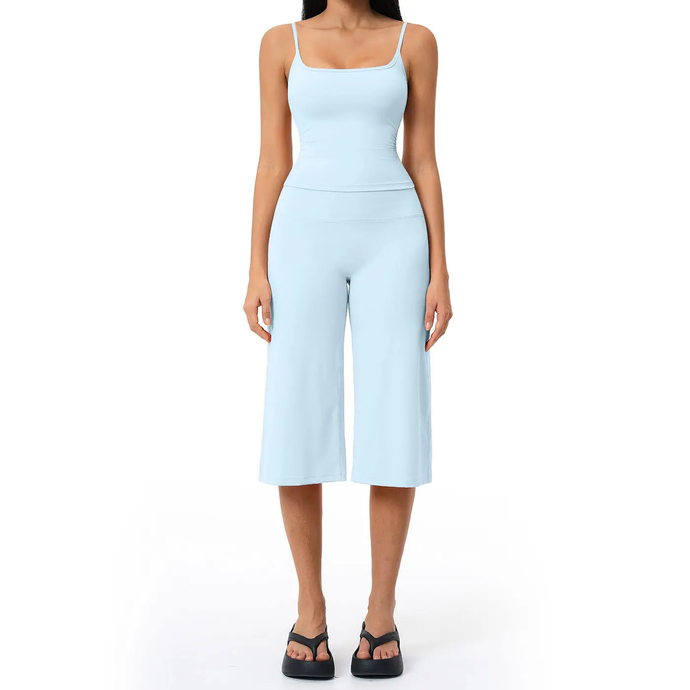New Yoga Set: Camisole Top, High-Waisted Quick-Dry Casual Shorts, Running & Outdoor Yoga Outfit