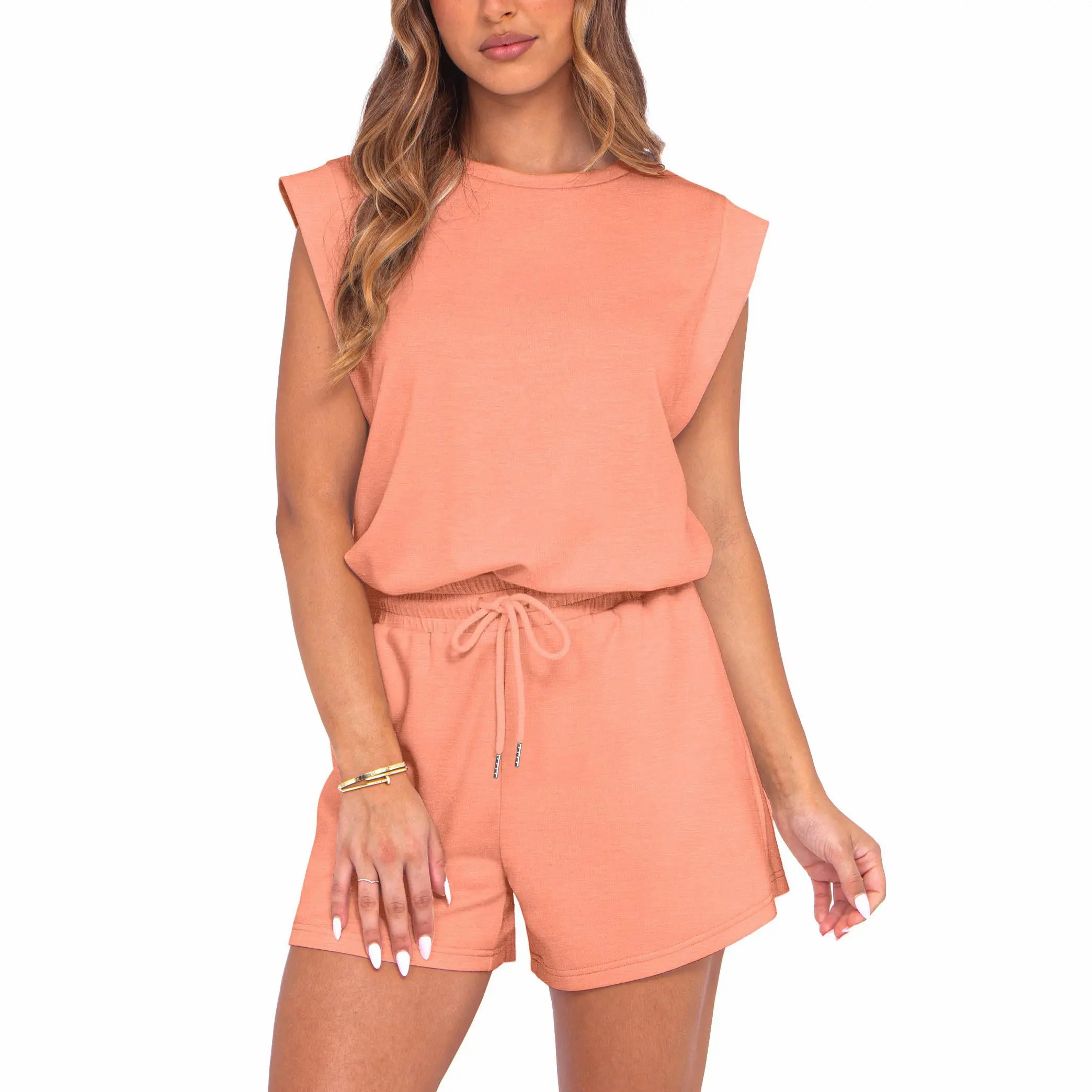 🌞 Adjustable Waist Utility Summer Romper