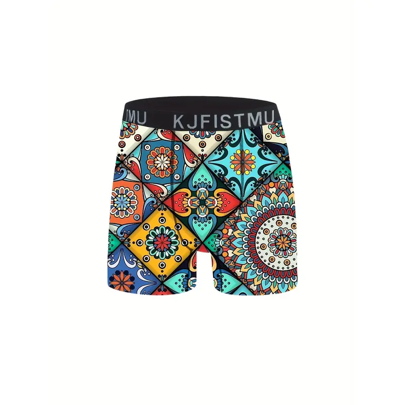 Men's 12-Pack Tie-Dye Boxer Briefs – Soft Breathable Cartoon Striped Underwear & Socks Bundle