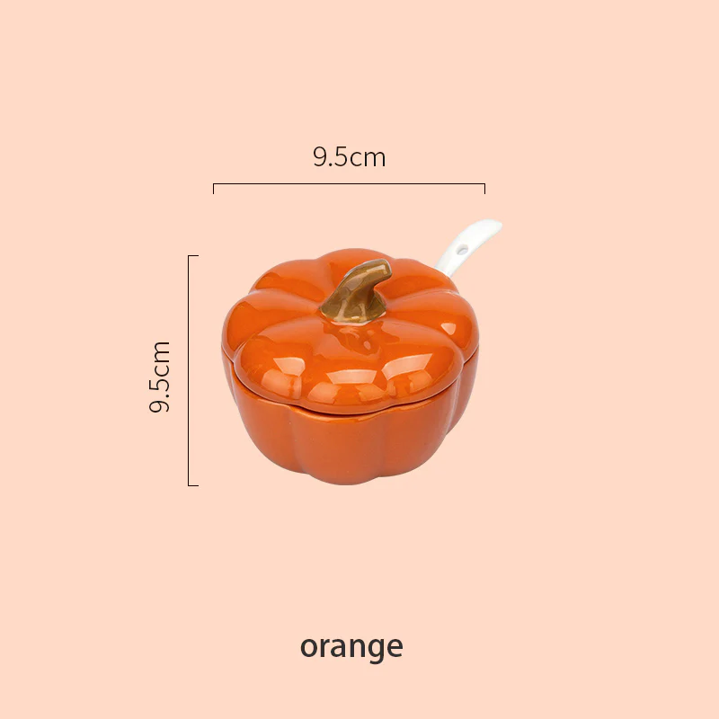 Ceramic Pumpkin Serving Jar
