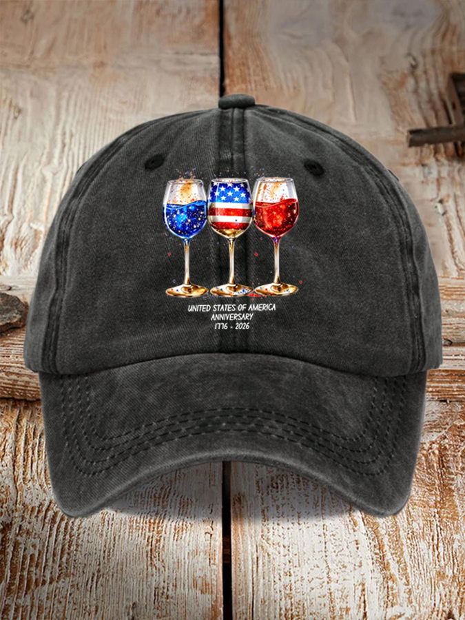 USA 250th Anniversary  Printed Casual Hat