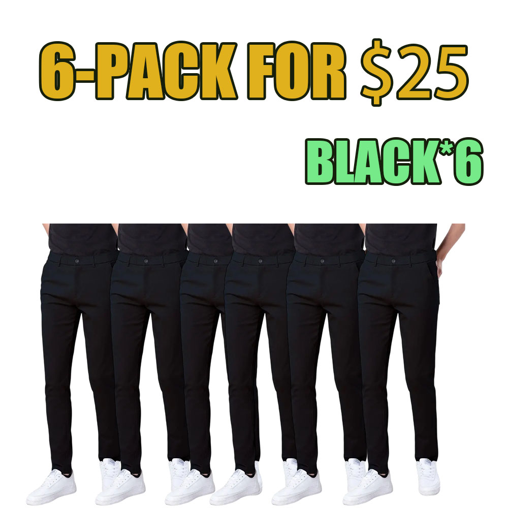 Men's Skinny Fit Khaki Tapered Casual Pants