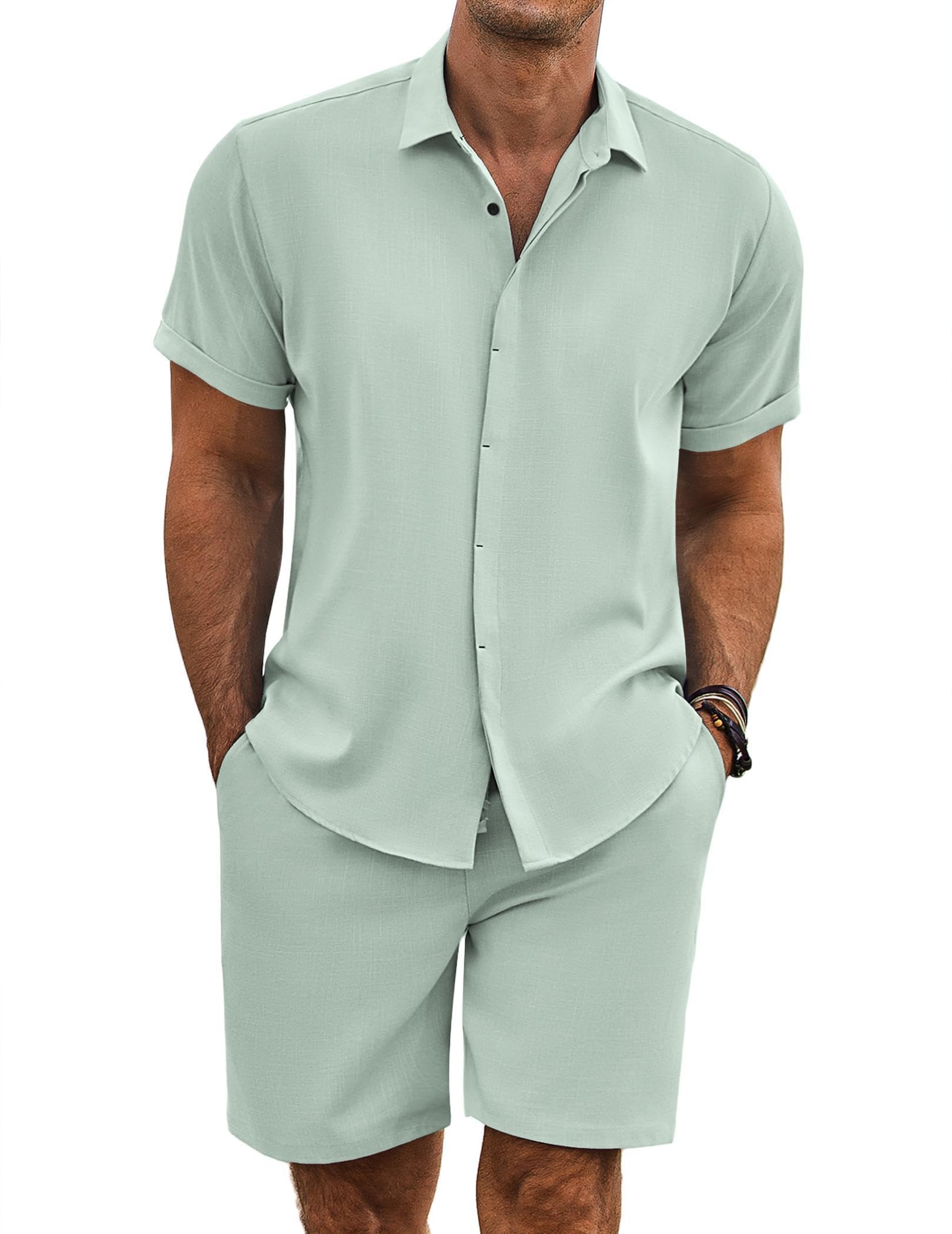 Breezy Linen Summer Shirt & Shorts Set