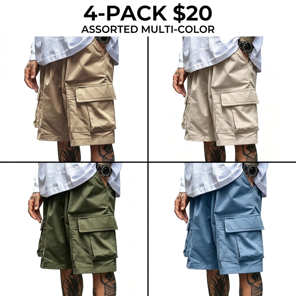 Men's Cargo Shorts - Relaxed Fit Tactical Shorts with Pockets(S-6XL)