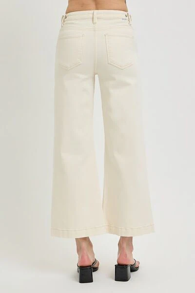 Full Size Tummy Control Cropped Bootcut Jeans