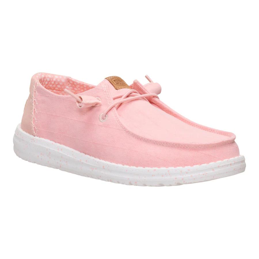 Wendy Chambray Grid - Pale Pink
