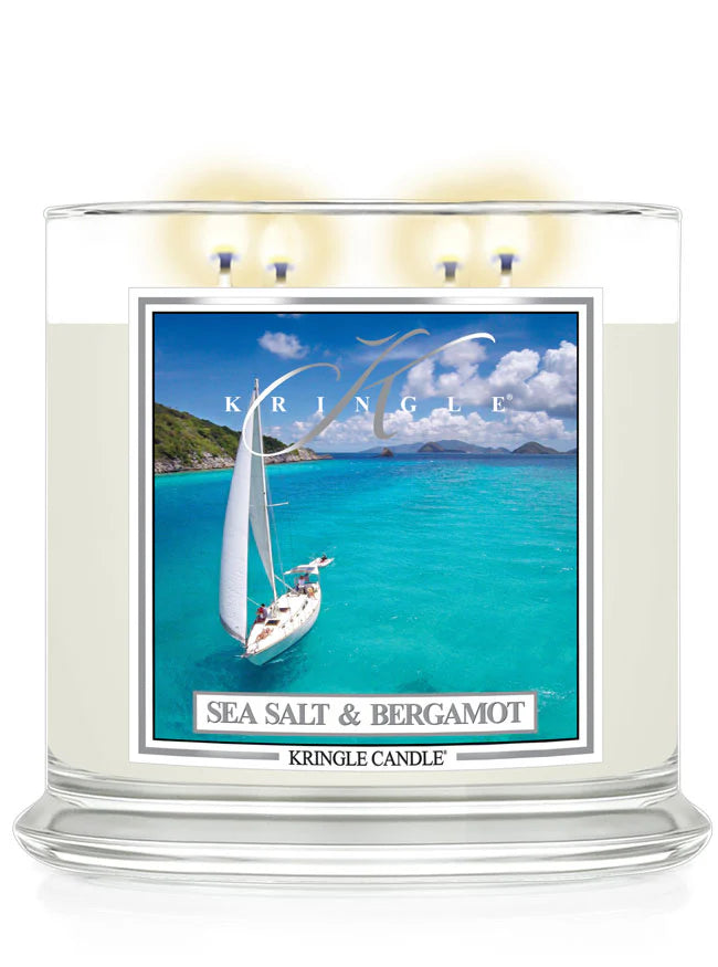 Sea Salt & Bergamot XL Jar 4-Wick | Soy Candle
