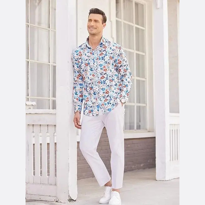 Men's Cotton Linen Casual Beach Pants