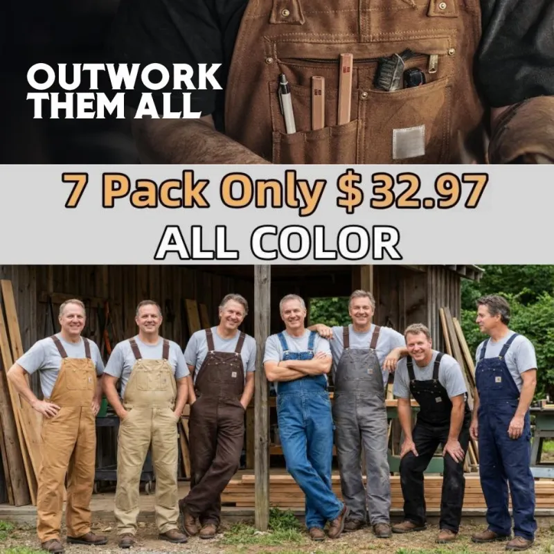 🔥Last Day Promotion!🔥Men's Denim Bib Overalls